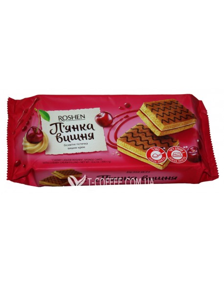 Бісквіти ROSHEN П'янка Вишня 300 г (4823077629365)