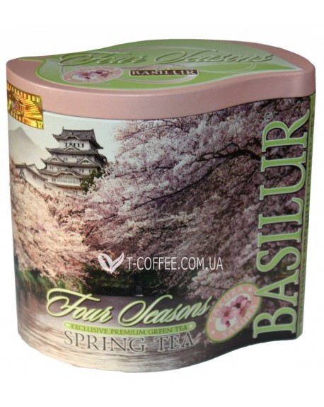 Чай BASILUR Spring Tea Весенний - Времена Года 100 г ж/б (4792252929210)