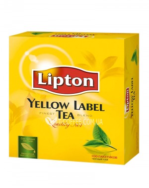 Чай LIPTON Yellow Label Чорний 100 x 2 г изображение
