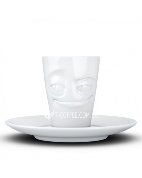 Чашка с блюдцем TASSEN Espresso Проказник фарфоровая 80 мл