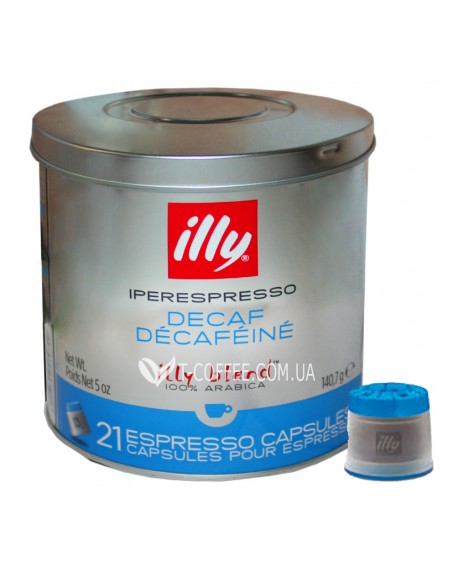 Кофе ILLY IperEspresso Decaf в капсулах без кофеина 21 х 6,7 г (8003753919799)