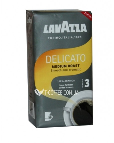 Кофе LAVAZZA Delicato 100% Arabica молотый 500 г (8000070024670)
