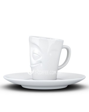 Чашка с блюдцем TASSEN Espresso Весельчак фарфоровая 80 мл фото