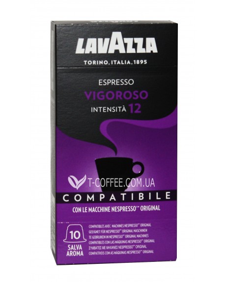 Кофе LAVAZZA Nespresso Vigoroso в капсулах 10 х 5,5 г (8000070010703)