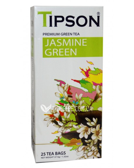 Чай TIPSON Jasmine Green Жасмин 25 х 2 г (4792252931374)
