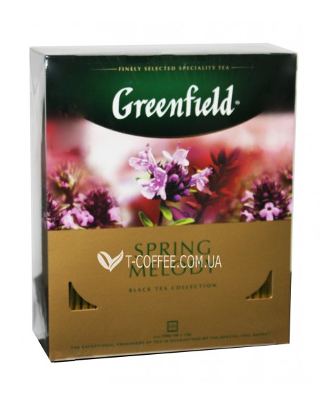 Чай GREENFIELD Spring Melody Весенняя Мелодия 100 х 1,5 г к/п (4823096806600)