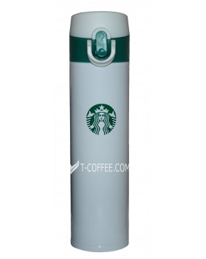 Термос-поилка STARBUCKS белый в ассортименте 380 мл - фото