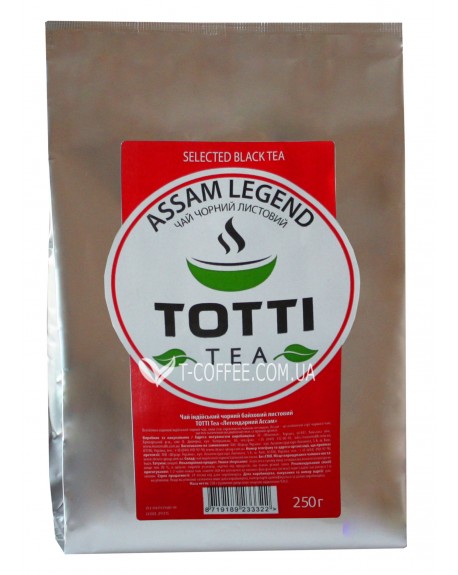 Чай TOTTI Assam Legend Легендарный Ассам 250 г ф/п (8719189233322)