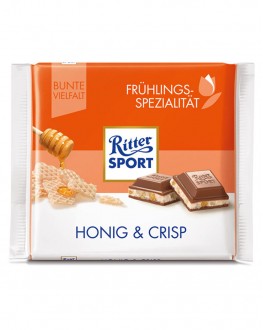Шоколад RITTER SPORT Honig Crisp Молочный Мед Криспы 100 г