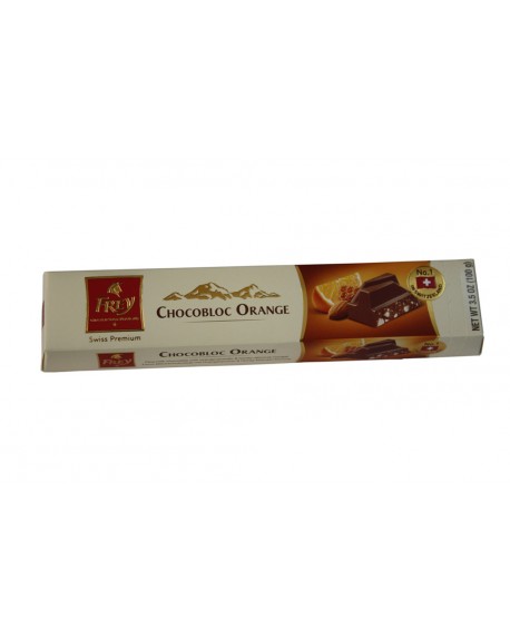 Шоколад FREY Chocobloc Orange молочный с апельсином и медово-миндальной нугой 100 г
