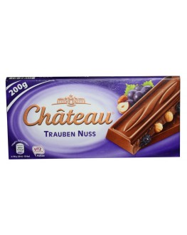 Шоколад CHATEAU Trauben Nuss Молочный Изюм Лесной Орех 200 г (29039746)