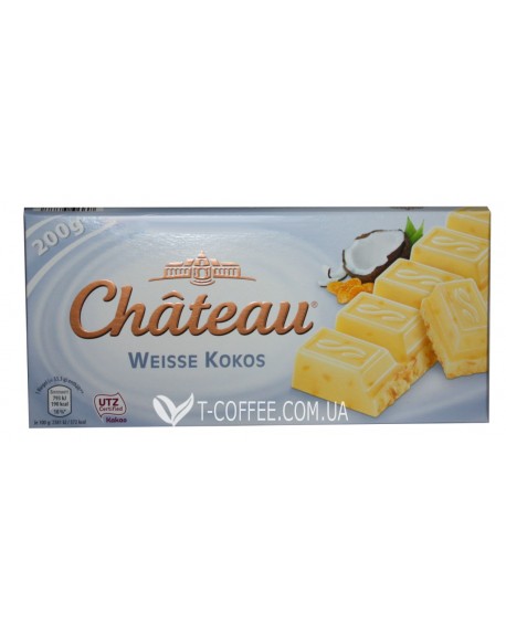 Шоколад Chateau Weisse Kokos Белый с Кокосом 200 г (29039777)
