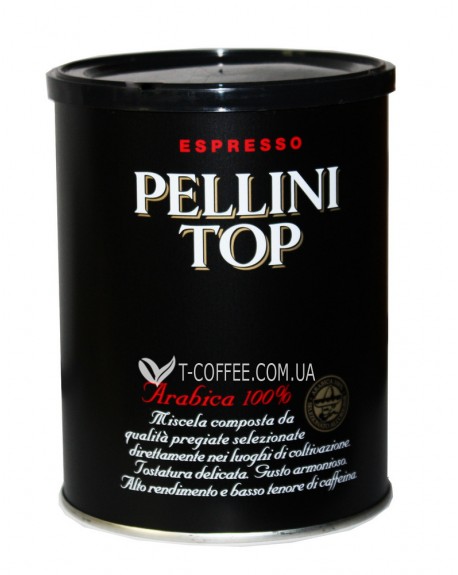 Кофе PELLINI Top Arabica 100% молотый 250 г ж/б (8001685093228)