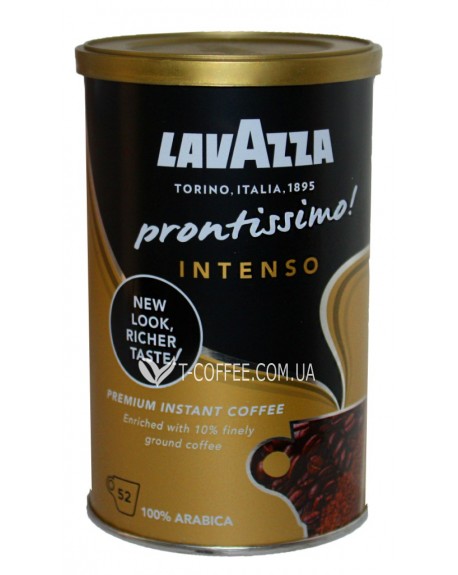 Кофе LAVAZZA Prontissimo Intenso цельнозерновой растворимый 95 г ж/б (8000070052628)