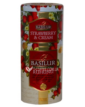 Чай BASILUR Strawberry and Cream Ruhunu Клубника со Сливками Рухуну изображение