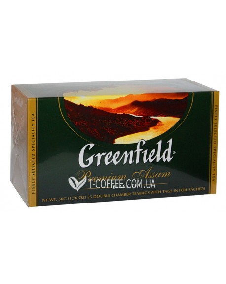 Чай GREENFIELD Premium Assam Ассам 25 х 2 г (4823096801247)