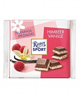 Шоколад RITTER SPORT Himbeer Vanille Молочный Малина Ваниль 100 г