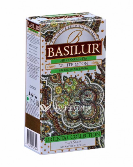 Чай BASILUR White Moon Белая Луна - Восточная 25 х 1,5 г (4792252923546)