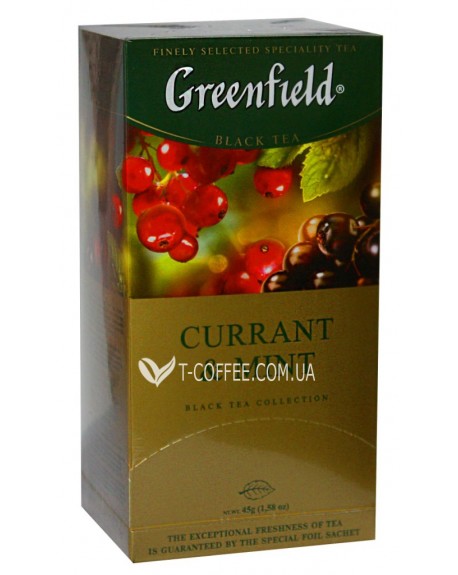 Чай GREENFIELD Currant Mint Смородина Мята 25 х 1,5 г (4823096804958)