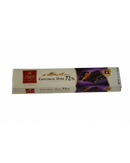 Шоколад FREY Chocobloc Dark 72% черный с медово-миндальной нугой 100 г