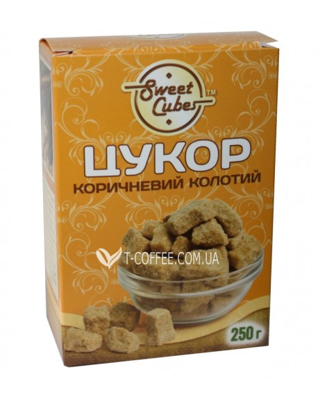 Сахар SWEET CUBES коричневый колотый 250 г (4820191970069)