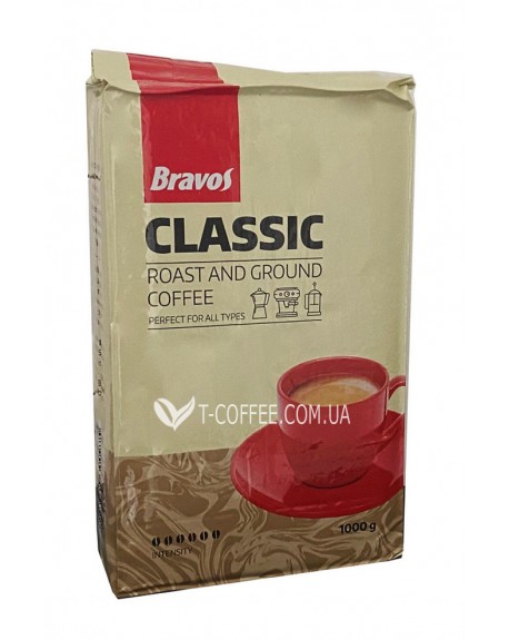 Кофе BRAVOS Classic молотый 1 кг (5997349300975)