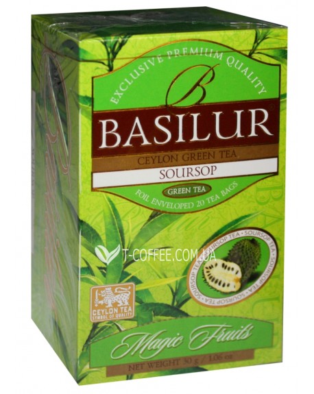 Чай BASILUR Soursop Саусеп - Волшебные Фрукты 25 х 1,5 г (4792252935587)
