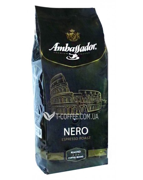 Кофе AMBASSADOR Nero зерновой 1 кг Германия (4051146000962)