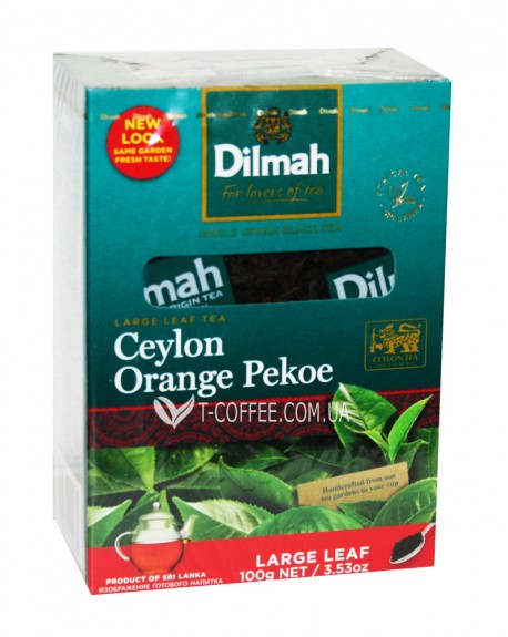 Чай DILMAH Ceylon Orange Pekoe Цейлон Оранж Пеко 100 г (9312631122275)