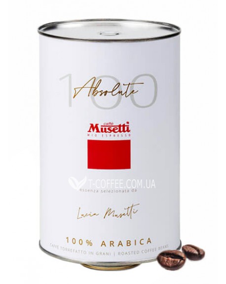 Кофе MUSETTI Absolute 100 зерновой 1,5 кг ж/б