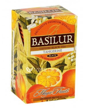 Чай BASILUR Tangerine Мандарин - Волшебные Фрукты 20 х 2 г (4792252920873) фото