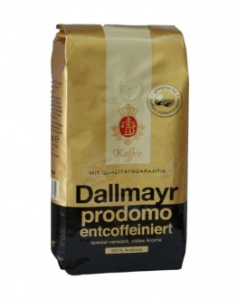 Кофе DALLMAYR Prodomo Entcoffeiniert без кофеина зерновой 500 г (4008167112235)