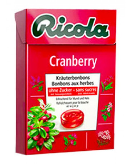 Леденцы RICOLA Cranberry Клюква 50 г (7610700946541)