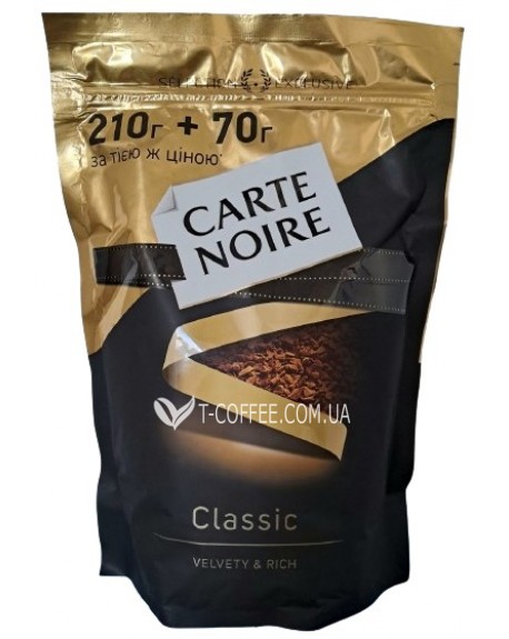 Кофе CARTE NOIRE Original растворимый 210 г +70 г эконом. пак. (8714599620014)