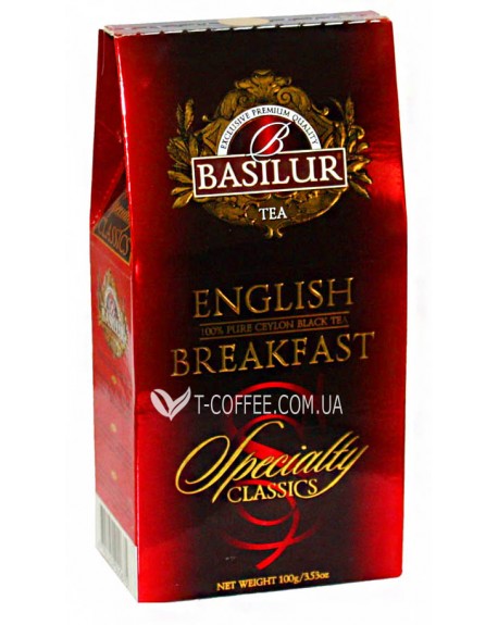 Чай BASILUR English Breakfast Английский Завтрак - Избранная Классика 100 г к/п (4792252920675)