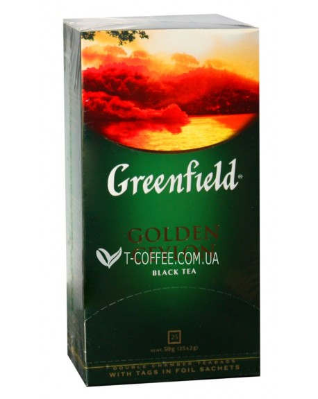 Чай GREENFIELD Golden Ceylon Цейлон 25 х 2 г (4823096801049)
